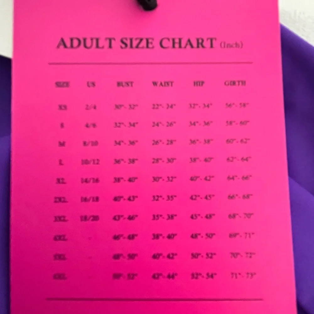 Speerise Womens Mock Neck purple Sleeveless Spandex Leotard XXL - Picture 6 of 6